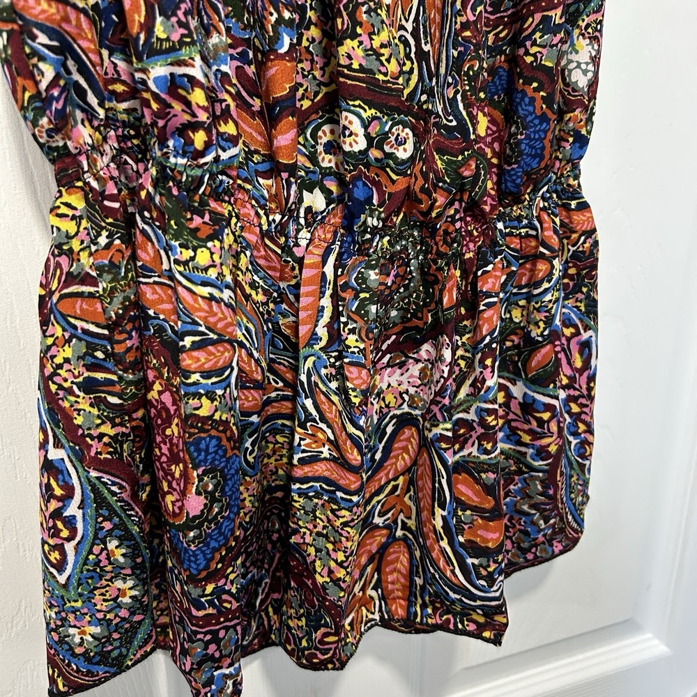 Karma Highway Women's One Size Flutter Sleeve Top Colorful 100% Viscose NWOT - Picture 5 of 10